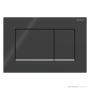 Geberit Sigma30 Flush Button, Black, Chrome Trim 115.883.KM.1