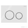 Geberit Sigma21 Flush Button, White, Chrome Trim 115.884.SI.1
