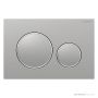 Geberit Sigma20 Flush Button, Stainless Steel with Chrome Trim, Tamper Proof 115.889.SN.1