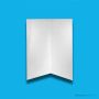 Doccia 2 Sided 1000 x 1000 Shower Wall, White DOCCIA-2SIDED1000x1000WALL