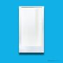 Doccia SE20 1000 x 750mm Shower Enclosure, High Step, White SE-20