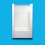 Doccia SE22 1110 x 750mm Shower Enclosure, High Step, White SE-22