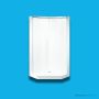 Doccia SE35 920 x 920mm Corner Shower Enclosure, Low Step, White SE-35