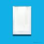 Doccia SE41 1275 x 780mm Shower Enclosure, High Step, White SE-41