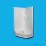 Doccia SE78 1000 x 1000mm Corner Shower Enclosure, Low Step, White SE-78