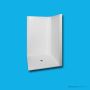 Doccia SE80 1250 x 1250mm Corner Shower Enclosure, White SE-80