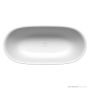 Kaldewei Meisterstück Oyo Duo Freestanding Bath 1630 x 770 x 580mm, Overflow & Enamel Push Open Waste 01-1050-4034