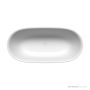 Kaldewei Meisterstück Oyo Duo Freestanding Bath 1730 x 820 x 580mm, Overflow & Enamel Push Open Waste 01-1051-4034