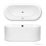 Kaldewei Meisterstuck Classic Duo Oval Freestanding Bath 1600 x 700mm, EasyClean Alpine White 01-1112