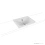 Kaldewei Silenio Inset Countertop Washbasin No Overflow 600 x 460 x 40mm 01-3040