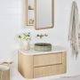 Loughlin Alura Arch Single Door Timber Shaving Cabinet with 2 Shelves ALURAARCHCAB
