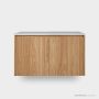 Loughlin Barossa Two Door Wall Hung Timber Veneer Vanity BAROSSAVANITY