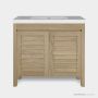 Loughlin Frenchy Two Door Freestanding Timber Vanity on Legs with Integrated Basin FRENCHYONLEGINT