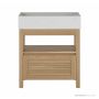 Loughlin Hargraves Single Drawer with Open Shelf Freestanding Timber Vanity on Legs HARGRAVESONLEG