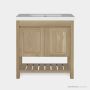 Loughlin Milton Two Door Freestanding Timber Vanity on Legs with Integrated Basin MILTONONLEGINT