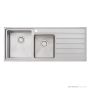 Oliveri Apollo Topmount 1 & 3/4 Double Bowl Sink 1200mm