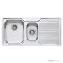 Oliveri Diaz Topmount 1 & 1/2 Double Bowl Sink 980mm