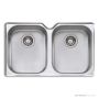 Oliveri Diaz Undermount Double Bowl Sink 770mm