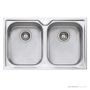 Oliveri Diaz Topmount Double Bowl Sink 770mm