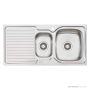 Oliveri Endeavour Topmount 1 & 1/2 Double Bowl Sink 980mm