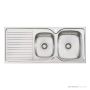 Oliveri Endeavour Topmount 1 & 3/4 Double Bowl Sink 1080mm