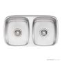 Oliveri Endeavour Undermount Double Bowl Sink 750mm