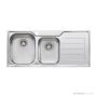 Oliveri Flinders Topmount 1 & 3/4 Double Bowl Sink 1080mm