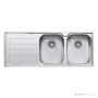 Oliveri Flinders Topmount Double Bowl Sink 1200mm