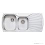 Oliveri Monet Undermount 1 & 3/4 Double Bowl Sink 1100mm