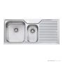 Oliveri Nu-Petite Topmount 1 & 1/2 Double Bowl Sink 1080mm