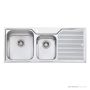 Oliveri Nu-Petite Topmount 1 & 3/4 Double Bowl Sink 1150mm