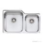 Oliveri Nu-Petite Undermount 1 & 3/4 Double Bowl Sink 791mm