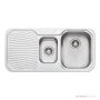 Oliveri Petite Topmount 1 & 1/2 Double Bowl Sink 980mm