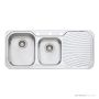 Oliveri Petite Topmount 1 & 3/4 Double Bowl Sink 1080mm