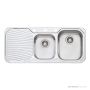 Oliveri Petite Topmount 1 & 3/4 Double Bowl Sink 1080mm