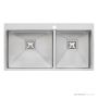 Oliveri Professional Series Topmount 1 & 3/4 Double Bowl Sink 955mm, Stainless PR1173 1TH