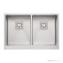 Oliveri Professional Butler Series Undermount Double Bowl Sink 835mm