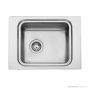 Oliveri Puro Topmount Single Bowl Sink 580mm