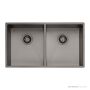 Oliveri Spectra Top, Flush & Under Mount Double Bowl Sink 780mm, Gunmetal SB63GM
