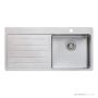 Oliveri Sonetto Topmount Single Bowl Sink 1035mm, 1th, Left Drainer, Stainless SN1022
