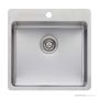 Oliveri Sonetto Topmount Single Large Bowl Sink 520mm, Stainless SN1051
