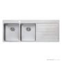 Oliveri Sonetto Topmount Double Bowl Sink 1300mm