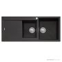 Oliveri Santorini Granite Topmount 1 & 3/4 Double Bowl Sink 1160mm