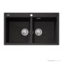 Oliveri Santorini Granite Topmount Double Bowl Sink 860mm