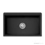 Oliveri Santorini Granite Undermount Farmhouse Single Bowl Sink 838mm