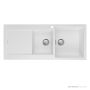 Oliveri Santorini Granite Topmount 1 & 3/4 Double Bowl Sink 1160mm