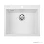 Oliveri Santorini Granite Topmount Large Single Bowl Sink 600mm