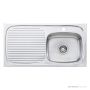 Oliveri Ultraform Topmount Single Bowl Sink 890mm
