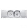Oliveri Ultraform Topmount Double Bowl Sink 1385mm