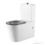 Oliveri Vienna Back To Wall Care Toilet Suite With Grey Seat and Buttons